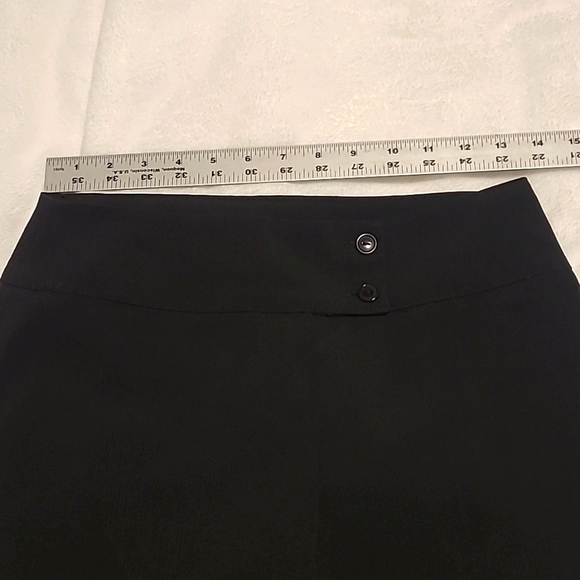 Black Pants, Low Rise, Light weight fabric, flared bottoms - Picture 2 of 7